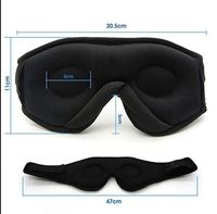 Masker Tidur Nirkabel Katun Lembut Penutup Mata Tali Elastis Penghalang Cahaya Penglihatan Malam Wanita Pria Headset Headphone Kristal