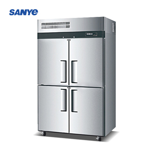 Commerciële Keuken Roestvrijstalen Koelkast <span class=keywords><strong>4</strong></span>-deurs Heavy Duty Rechtop Vrieskasten Gekoelde Opslagapparatuur - Product Image 4