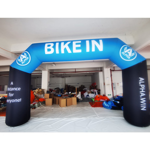 <b>Winter</b> Warrior Inflatable Arch 12 Ft+ Start Line Outdoor Event <b>Decor</b> Water Resistant Multi Color Plug Powered - Product Image 3
