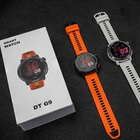 Reloj Inteligente Deportivo DT G9 con GPS, Pantalla AMOLED Redonda, Resistente al Agua 3ATM, Mapa Fuera de Línea, 2GB de Memoria, Música, Asistente de Voz, Llamadas y Brújula