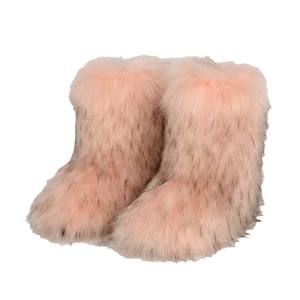 Botas de Invierno de <span class=keywords><strong>Piel</strong></span> Sintética de Zorro de Alta Calidad para Mujer, Botas de Nieve Cálidas y Gruesas con Suela Antideslizante para Exteriores - Product Image 5