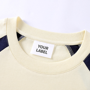 เสื้อยืดคอกลมทรงปกติ ผ้าฝ้าย 100% 240 GSM 32 เส้นด้ายคู่ ป้องกันการเป็นขุย ระบายอากาศได้ดี สไตล์สมาร์ทแคชชวล สตรีทแวร์ คัลเลอร์บล็อก - Product Image 4
