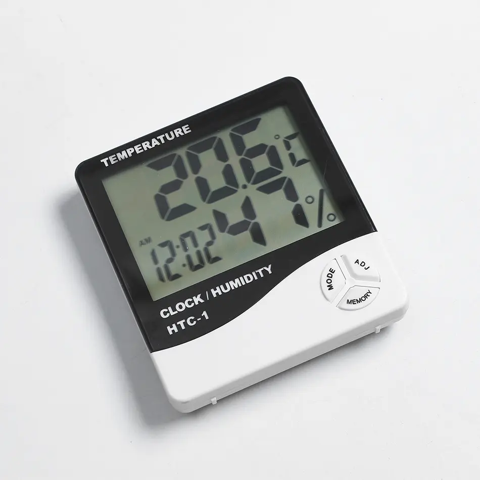 습도 온도계 습도계 날씨 역 시계 Htc-1 방 열 온도 미터