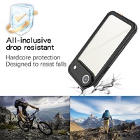 Usine en gros 360 Protection complète PC TPU Film de protection d'écran intégré Anti chute IP68 étui de téléphone étanche pour iPhone