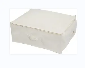 大容量聚氯乙烯储物盒可折叠防尘多功能矩形收纳盒被子玩具毯子杂物车库使用