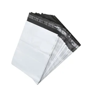 Plastic mailing bags grey inside white outside good quality poly mailer shipping polybags