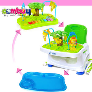 Tissu de bureau à musique pour bébé, rehausseur de siège, <span class=keywords><strong>table</strong></span> à manger, facile à transporter - Product Image 4