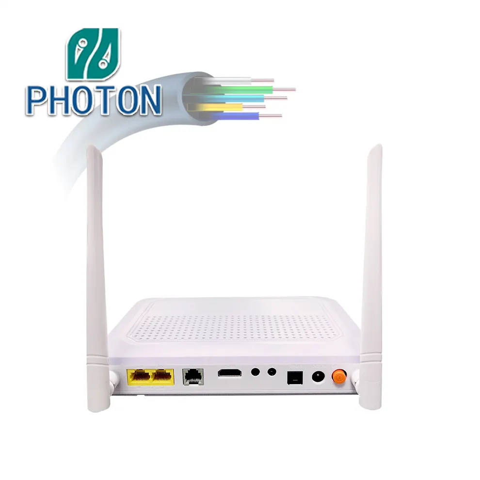 FTTH 2 lan ports OTT IPTV wifi XPON Onu support USB/POTS/iptv function