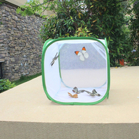 Cage à insectes en plastique pliable pour oiseaux d'élevage papillons mante avec maille Habitat grille cocon Net accessoires solides