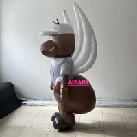 Costume gonflable de fourmi Artair Costume gonflable personnalisé de taille adulte Costume gonflable de fourmi de dessin animé de 2.3m de haut
