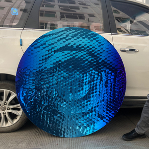 Escultura Metálica de Pared Ligera Plateada, Diseño Personalizado de Fábrica, Arte Abstracto Moderno en 3D, Decoración para Diseñadores de Interiores - Product Image 5