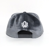 Topi bordir 6 Panel tepi datar beludru Grosir terlaris topi Snapback Hip hop kustom modis uniseks sesuai kepribadian dapat disesuaikan