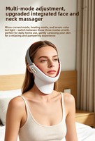 Nouvel appareil de massage liftant pour le visage et le cou, 7 couleurs de lumière, micro-courant en V, masseur anti double menton, lifting du cou