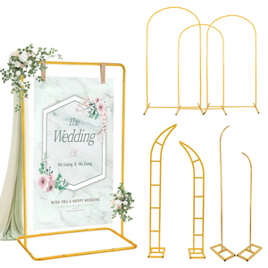 Metal <strong>Balloon</strong> Arch Support with Circular <strong>Arc</strong> for Wedding Ceremony Ironwork Fabric Cover Flower Arrangement Decoration - Product Image 1