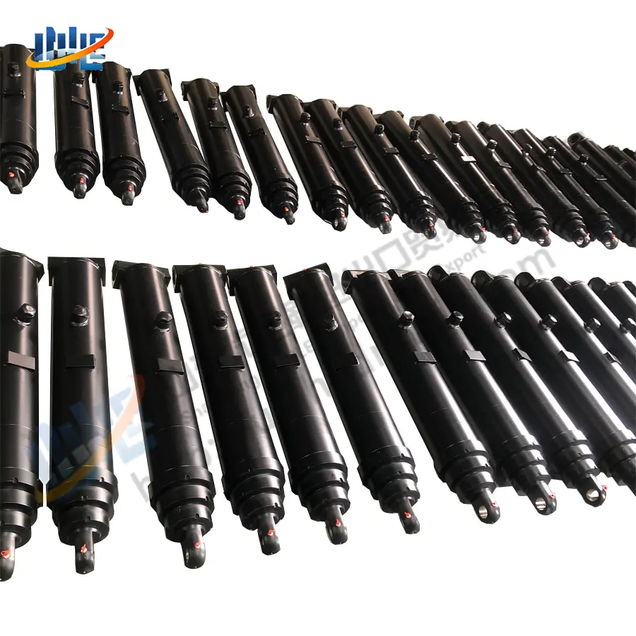PK telescopic Single-Acting multi-stage Welded Rod hydraulic cylinder for hydraulic Tipper Bodies Tilt-Slide Trays