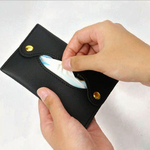 Dispensador de Toallitas Húmedas de Cuero Mini, Estilo Japonés Moderno, Portátil, con Organizador de Toallas Desmontable - Product Image 2