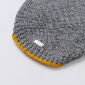 เสื้อสเวตเตอร์สัตว์เลี้ยง Pawfect เสื้อผ้าสุนัขถักนิตติ้ง สีเทา แต่งขอบสีเหลือง สไตล์คลาสสิกน่ารัก ใช้ได้ทุกฤดู ผลิตจากวัสดุโพลีเอสเตอร์ - Product Image 5