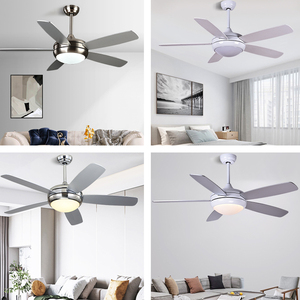 Ventilateur de plafond décoratif moderne à commande à distance, 5 pales en contreplaqué, fonctionnement stable, faible bruit, F5161 - Product Image 6