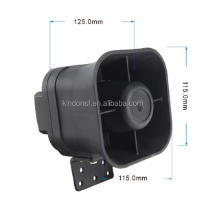 Sirene penguat kompak 50 Watt bentuk persegi dengan lampu strobo LED dan tiga nada sirene <span class=keywords><strong>alarm</strong></span> untuk sepeda motor - Product Image 2