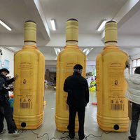 Grande bouteille gonflable publicitaire pour la bière et le vin, idéale pour la décoration et la promotion