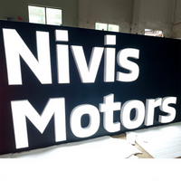 Enseigne LED 3D Lumineuse avec Logo Personnalisable (Couleur et Design) et Télécommande pour Centres Commerciaux et Écoles