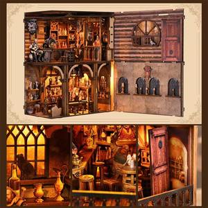 Kit de Manualidades para Crear un Rincón de Lectura y Rompecabezas de Madera en 3D - Rincón de Lectura en Miniatura <span class=keywords><strong>con</strong></span> Rompecabezas de Madera para Niños y Regalos de Madera para Manualidades - Product Image 6