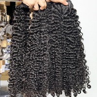 Extensions de cheveux humains bruts cambodgiens Brumese Curly Water Wave, alignés aux cuticules, double épaisseur, pas chers