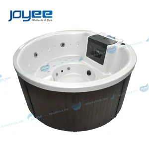 JOYEE 5 Persons Luxury Outdoor Spa Whirlpool Massage Jets Round Hot Tub Air Bubble New Technology White Spa outdoor Jacuzzier