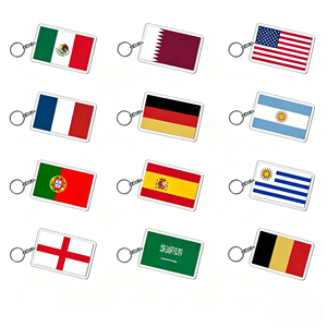 Llaveros Personalizados al por Mayor, Llaveros de Metal y Acrílico con Logotipo Personalizado, Llavero con Bandera Nacional de México, Italia, Estados Unidos, Bandera Americana - Product Image 1