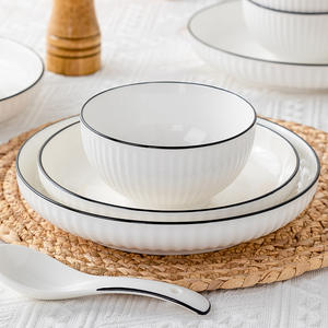 Vaisselle en céramique écologique en gros, motifs végétaux, style contemporain, bricolage, usage domestique, camping - Product Image 3