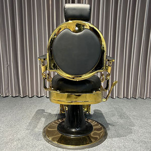 Hiện đại tiệm hớt tóc đồ nội thất đầy đủ màu đen làm tóc Styling ghế sang trọng Heavy Duty cạo cắt tóc ghế để bán - Product Image 6