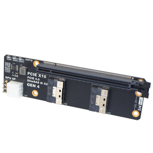 Gen4 slimsas อะแดปเตอร์ขยาย SFF8654 X16กับ PCIe4.0การ์ดจอกราฟิกการ์ดแสดงผลสำหรับเครือข่าย GPU slimsas อะแดปเตอร์8i - Product Image 4