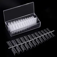 240 pièces/boîte, faux ongles en acrylique ultra fins, sans traces, luxueux, transparents, mats, complets/demi-ongles, extensions pour les doigts, bricolage des ongles