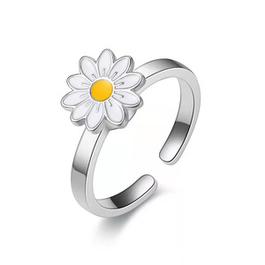 Custom Fashion Women's Zircon Adjustable <b>Ring</b> Valentine's Day Jewelry Accessory Spin <b>Stress</b> Relief <b>Ring</b> - Product Image 2