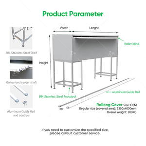 Immer Rail en aluminium rétractable personnalisé Volet roulant automatique au design moderne pour couverture <span class=keywords><strong>de</strong></span> piscine électrique et <span class=keywords><strong>de</strong></span> <span class=keywords><strong>spa</strong></span> - Product Image 2