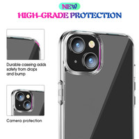 Vente en gros pour iPhone 16 15 14 13 12 11 Pro Max coque de téléphone portable en acrylique TPU transparent pour iPhone XS XR SE 3 6 7 8 Plus couverture mobile