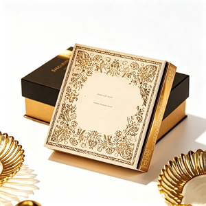 Elegant Matte Gift <b>Box</b> Sturdy Cardboard Container For <b>Bridal</b> Shower Baby Shower Gift Wrapping - Product Image 1