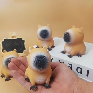 Kawaii Capybara Squeeze <b>Toy</b> Soft Plastic Slow Rising Animal Squishy for Student Birthday Party Favors Office <b>Desk</b> Decor - Product Image 3