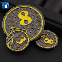 Fabricant de jetons de jeu personnalisés, jeton de jeu en métal antidérapant avec numéro en diamant personnalisé pour jeu de société