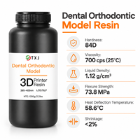 Résine Composite Dentaire 1kg Photopolymérisable UV 405nm, Résine Modélisation Orthodontique Coulable à Faible Retrait, Matériau d'Impression 3D Dentaire pour Laboratoire