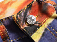 Jeans pour hommes de mode de rue Jeans imprimés de créateur pantalons Punk pour hommes Jeans Skinny Hip Hop