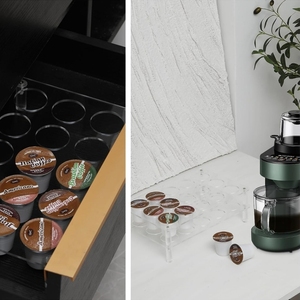Vente chaude 2 pièces acrylique <span class=keywords><strong>café</strong></span> <span class=keywords><strong>Capsule</strong></span> présentoir <span class=keywords><strong>café</strong></span> sac organisateur - Product Image 6