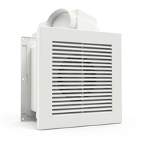 Ventilateur de plafond silencieux 100 CFM, 42 dB, 35 W, moteur AC, extracteur d'air électrique en plastique pour salle de bain, découpe de 210 mm