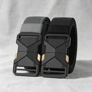 Hebilla Magnética Deslizante, Hebilla de Cierre Rápido de Metal Cepillado para Cinturones Elásticos, Hebilla Casual Sin Agujeros - Product Image 1
