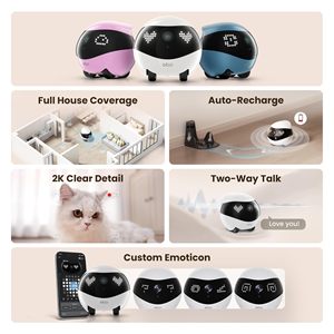 Hot-bán thông minh Pet Robot ebo Air 2 + 2K HD Camera + Tự động nạp tiền + điều khiển ứng dụng từ xa cho đầy đủ nhà giám sát - Product Image 2