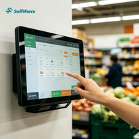Escáner de Códigos de Barras 1D 2D con Pantalla Táctil de 10.1 Pulgadas, Lector de Códigos QR para Puntos de Venta en Tiendas Minoristas, Autoservicio y Supermercados