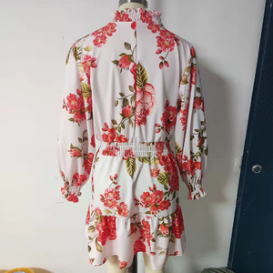 Vendita Diretta dalla Fabbrica, Abito Estivo da Donna di Alta Qualità, Dolce e Casual, Traspirante, a Maniche Lunghe con Stampa Floreale - Product Image 6