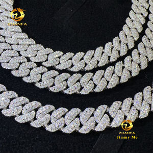 Nuovi arrivi gioielli in stile Hip Hop alla moda da 10mm ghiacciati <span class=keywords><strong>925</strong></span> <span class=keywords><strong>argento</strong></span> massiccio VVS1 Moissanite diamante Miami <span class=keywords><strong>catena</strong></span> a maglie cubana da <span class=keywords><strong>uomo</strong></span> - Product Image 5