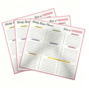 <span class=keywords><strong>Calendrier</strong></span> magnétique pour réfrigérateur avec impression personnalisée, autocollant, effaçable <span class=keywords><strong>à</strong></span> sec, menu de cuisine quotidien, planificateur de recettes, revêtement UV magnétique - Product Image 2