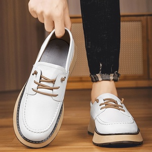 Mocasines de suela gruesa 2026, nuevos <span class=keywords><strong>zapatos</strong></span> de hombre sin cordones, estilo británico, de negocios, superficie de PU artificial, costuras informales tipo <span class=keywords><strong>Tods</strong></span> - Product Image 3